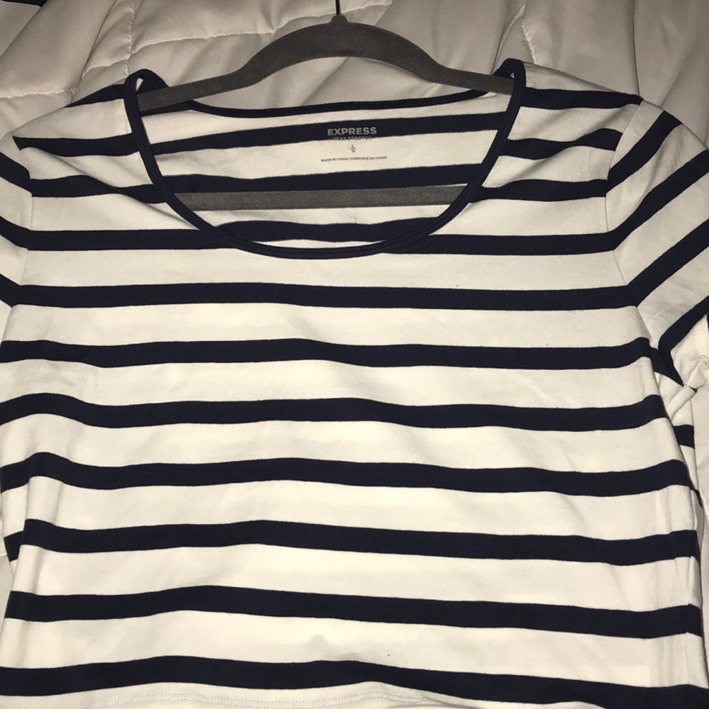 Express Striped Crop Top